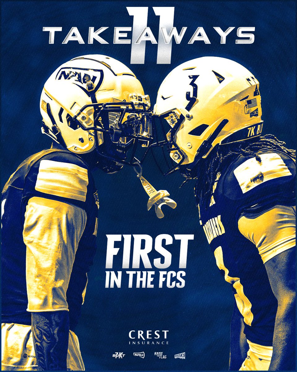 NAU_Football's tweet photo. Hunting for turnovers.

#RaiseTheFlag | #7KBuilt https://t.co/f6cHXPEQI7