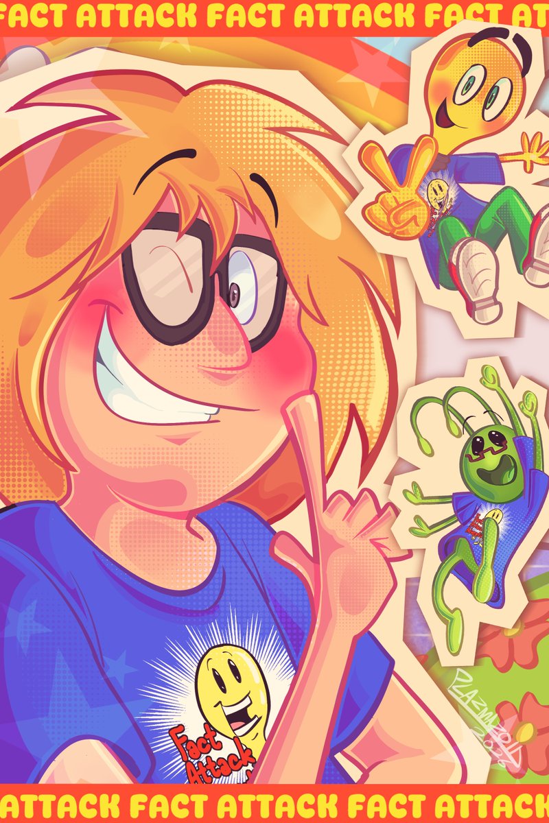 plazmazoid_'s tweet photo. 🌈☁️⭐️
#factattackadventures https://t.co/08Q4eu354M