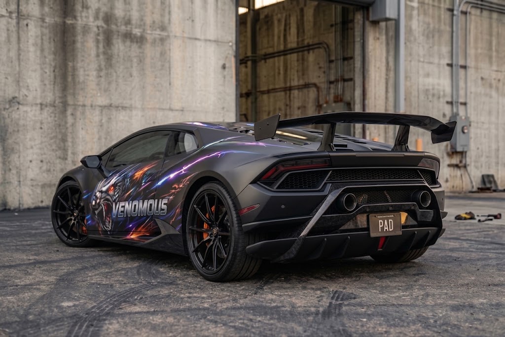 ALBERTO_moros's tweet photo. Aggressive lines meet custom digital art. Built to stand out on the street and track alike with a full custom wrap concept. Rate this setup from 1 to 10 in the comments! https://t.co/eHjWFq4ifv