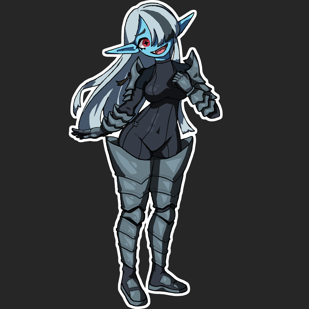 Nyorune's tweet photo. Selistra fan-art!
(I still don't know how to draw backgrounds 🥀)
#chivalrystarved https://t.co/S1TZNObC3l
