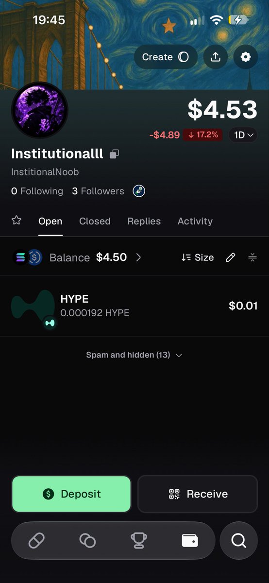 institutionalll's tweet photo. Deposited $10 to try again and traded on some callouts which ended losing $6. Decided to unfollow all the KOLs and do research on my own.  Tuff journey ! https://t.co/7hiF0At8xF