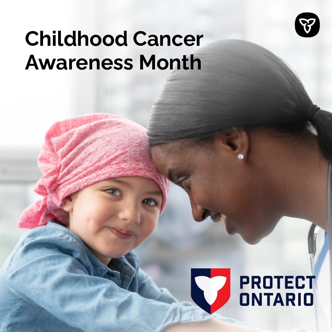 ONThealth's tweet photo. This Childhood Cancer Awareness Month, we're recognizing the important work of @POGO4kids in strengthening pediatric cancer care across Ontario.

Through provincial funding, POGO is helping expand access to treatment, survivor supports &amp; family-centred care, closer to home. 💛🎗️ https://t.co/tbdZ5BrRfN