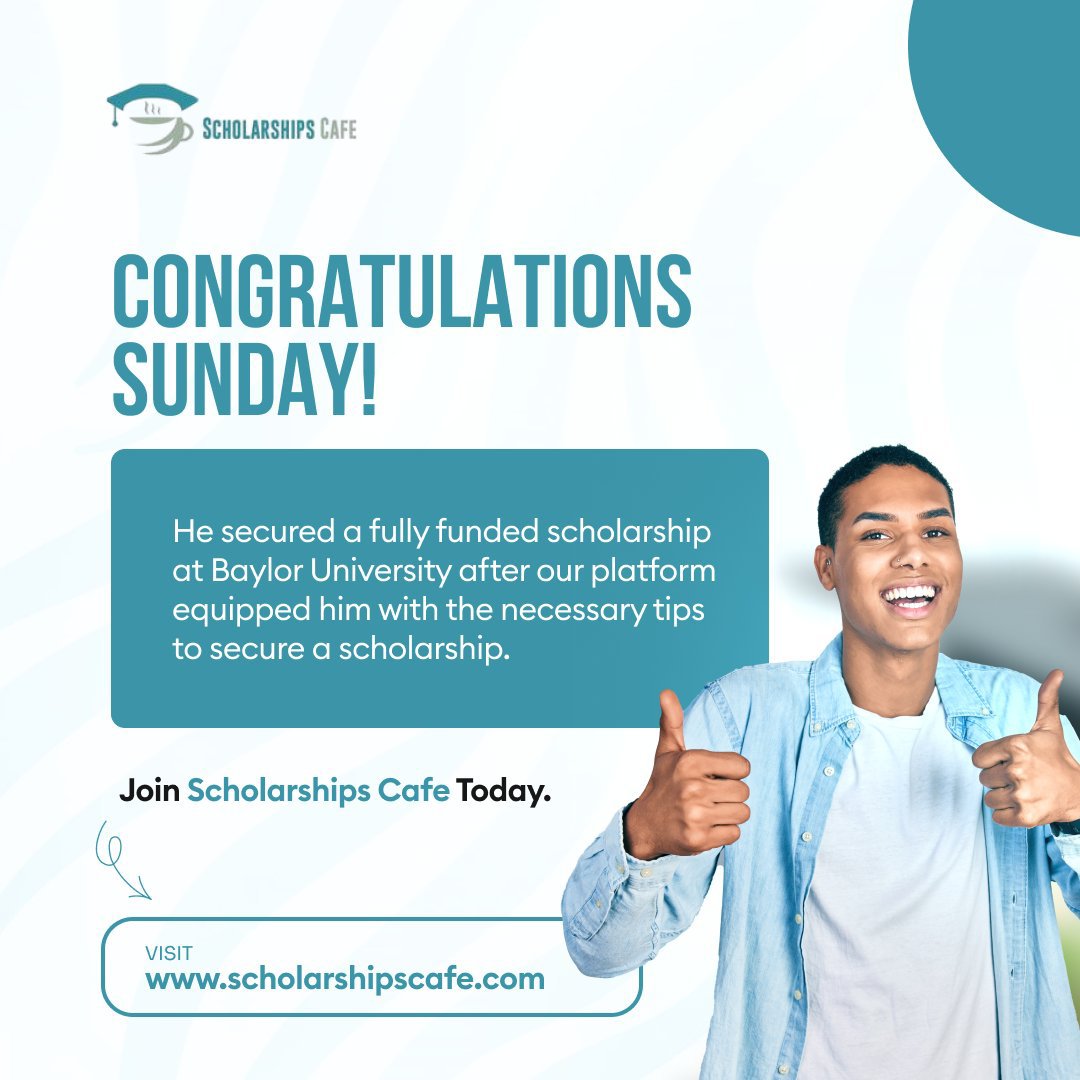Scholarshipscaf's tweet photo. Are you confused on how to get started with your graduate application?😔

Seek Scholarshipscafe mentorship and guidance today! https://t.co/0UAZuZW7CP

Sunday story should motivates you!💪

#TestimonyTuesday 
#Scholarshipscafe https://t.co/fsx6SwcgCl