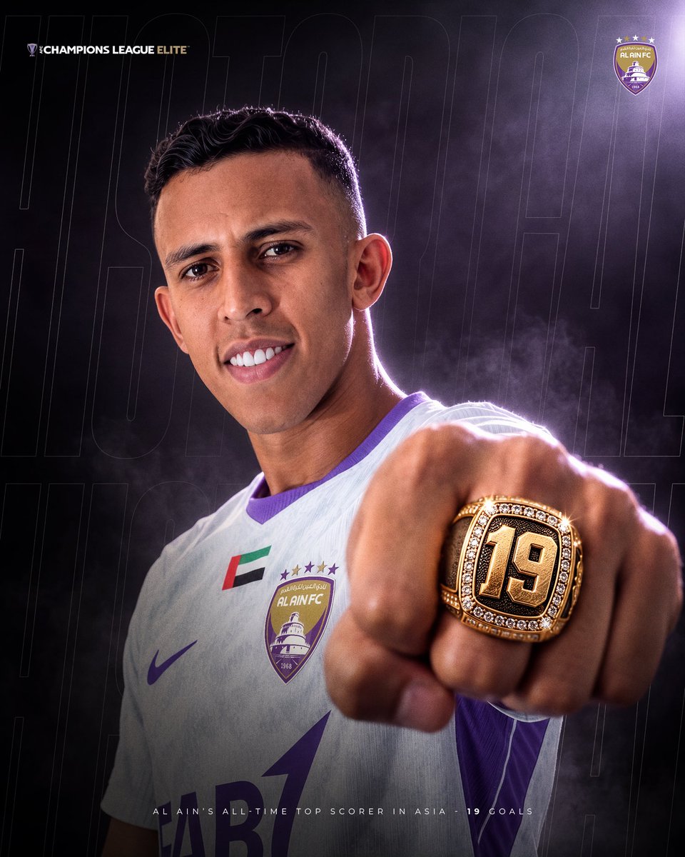 alainfcae's tweet photo. سفيان رحيمي الهداف التاريخي لنادي العين في دوري أبطال آسيا برصيد 19 هدف🔝🟣 https://t.co/6xsgJZnWfJ