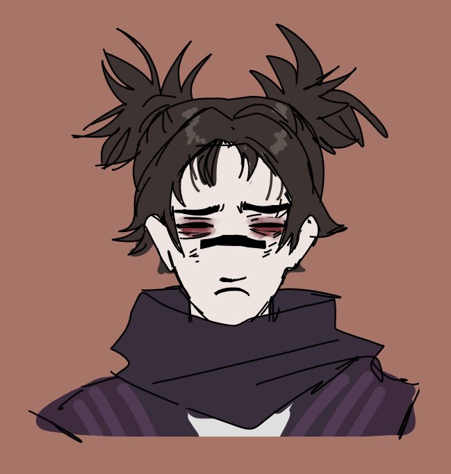 ktyxvic's tweet photo. sleepy choso. eyes look like damn megumi the worm #jjk https://t.co/HgC4G4UlJm