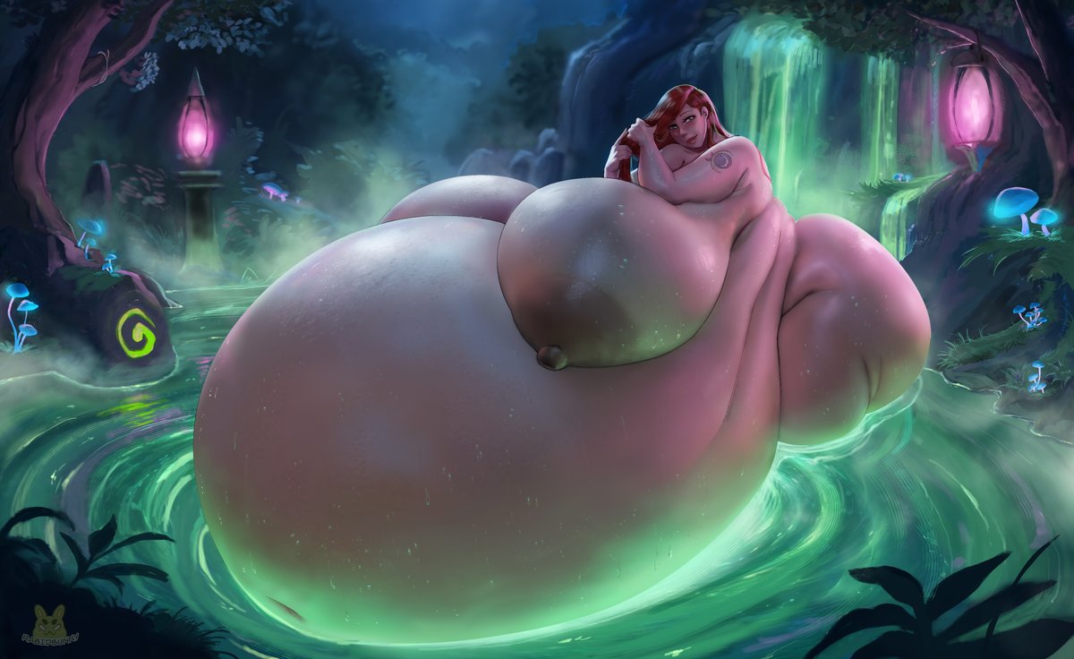 FeralGreenBunz's tweet photo. Evelyn having a relaxing bath 
Being this pregnant and big definitely deserves it

Evelyn Rosewood belongs to Gearhardt on discord|

(made a green light alt cuz i forgot what they had requested hehe oopsies ) https://t.co/jSoEJgoRPo
