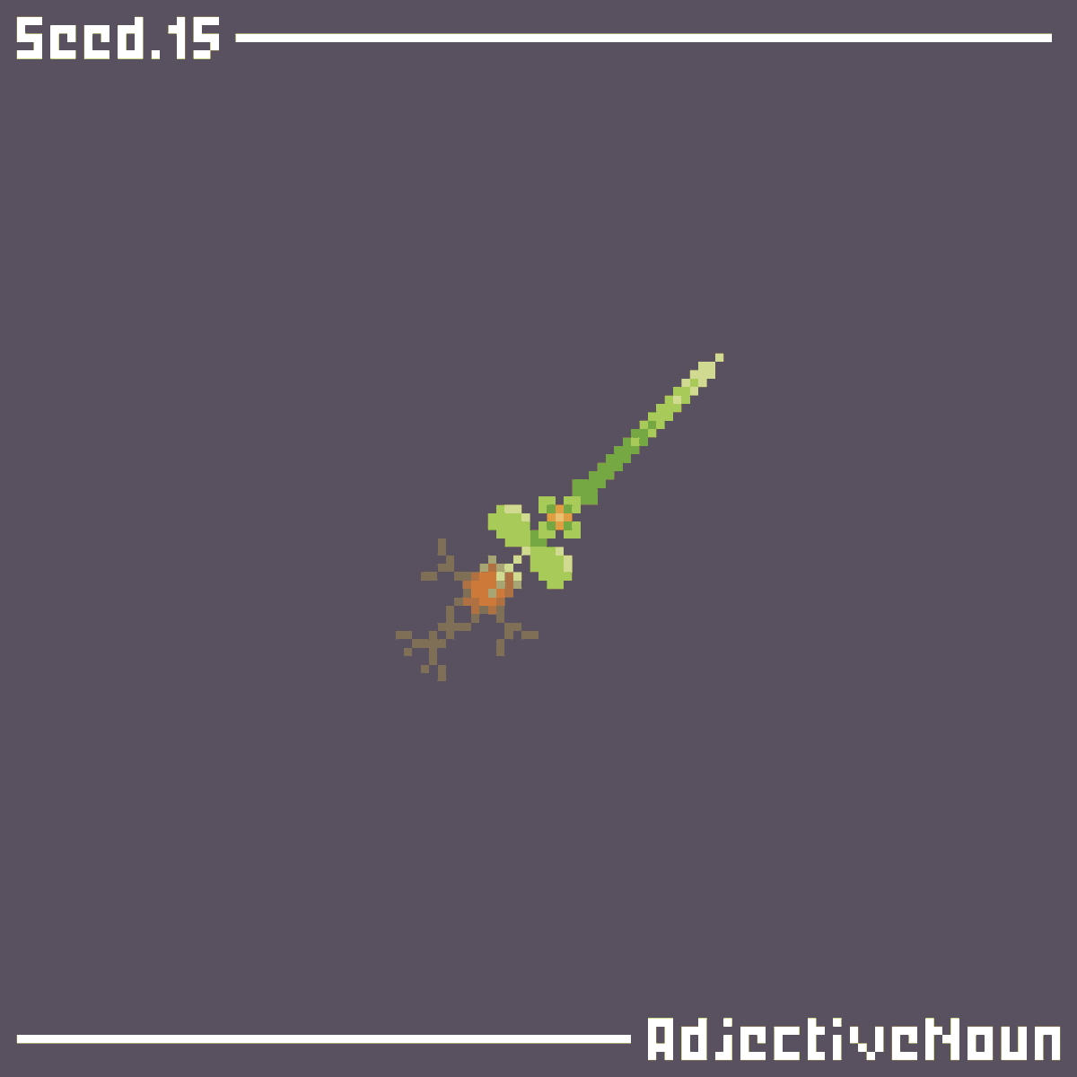 _AdjectiveNoun's tweet photo. Day 15 of #swordtember! - Seed 🌱
#swordtember2026 https://t.co/tztvmZhr6j