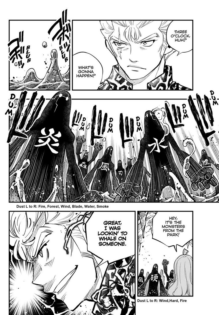Kappa_Sutra's tweet photo. Laxus about to get his licks in... #ReFantasia https://t.co/erKguPj6Kr
