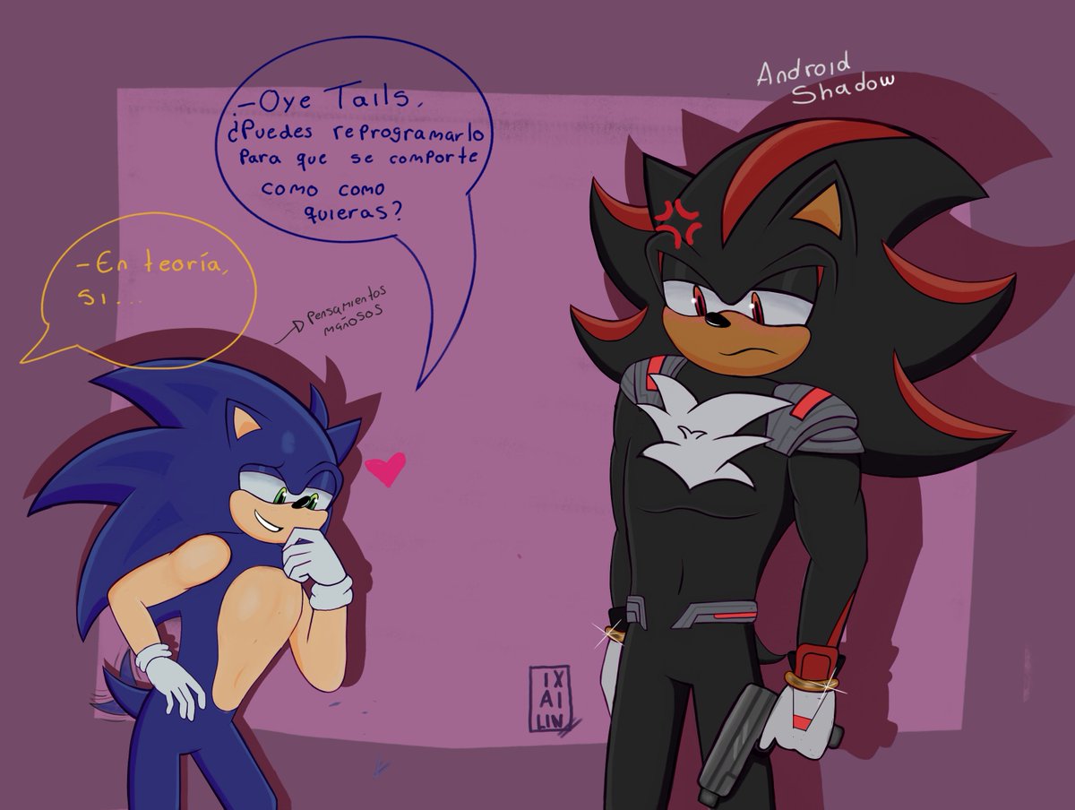 Ixailin's tweet photo. Sonic, ¿te quieres tirar a un robot?
🖤Sonic x Fortnite Shadow❤️
version español
#Sonadow
#SonadowNSFW
#Shadonic https://t.co/dCA0Yown16