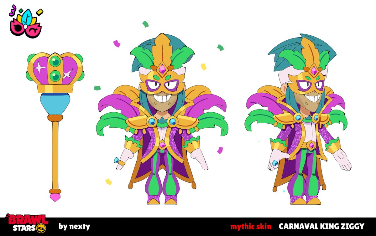 nextyart's tweet photo. CARNAVAL KING ZIGGY ! 🦜
199 gems

Brawl Stars pls like my skin
🔗artstation link in comments
#BrawlStars #BrawlStarsArt https://t.co/wrj141ccRQ