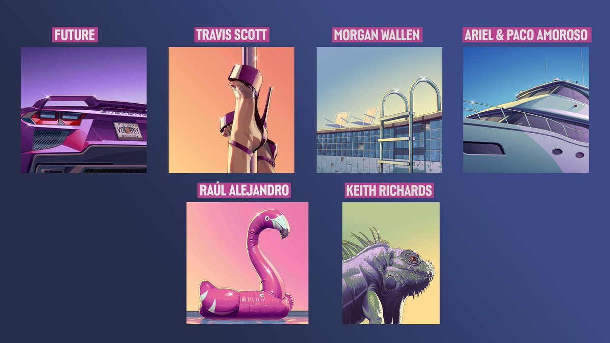 RockstarNation's tweet photo. Artistas que publicaron nuevo artwork de GTA VI

(Imagen por @videotech) https://t.co/WvaU9MC8YM