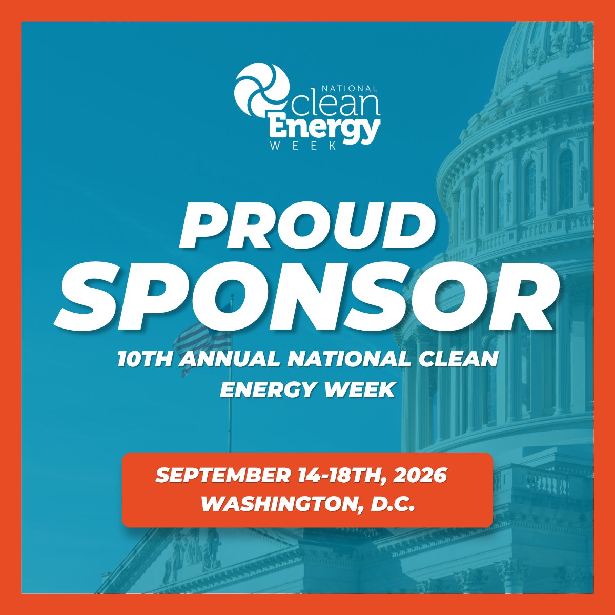 ConsEnergyNet's tweet photo. CEN is proud to sponsor National Clean Energy Week! We’re excited to join leaders from across the country in celebrating American energy and advancing a reliable, affordable, and secure energy future. 

#NCEW26 #NationalCleanEnergyWeek @NCEWConf https://t.co/yOEehbu2uz