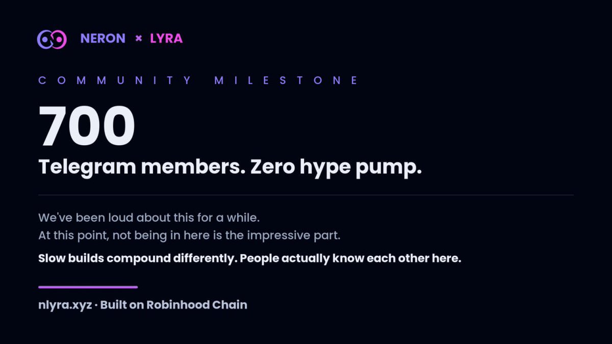 suku_na_'s tweet photo. @Crypto_Meastro1 If you want something beyond another meme coin:

$NLYRA

Real infrastructure.
Trading Desk + Bots + Scanner.
Own Robinhood Chain node &amp; on-chain data stack.

Build first. Attention follows. 
CA: 0xB9d3824149aD8ac984153CeEc91D5a2405d1FB95 https://t.co/X9Au9zcdnU