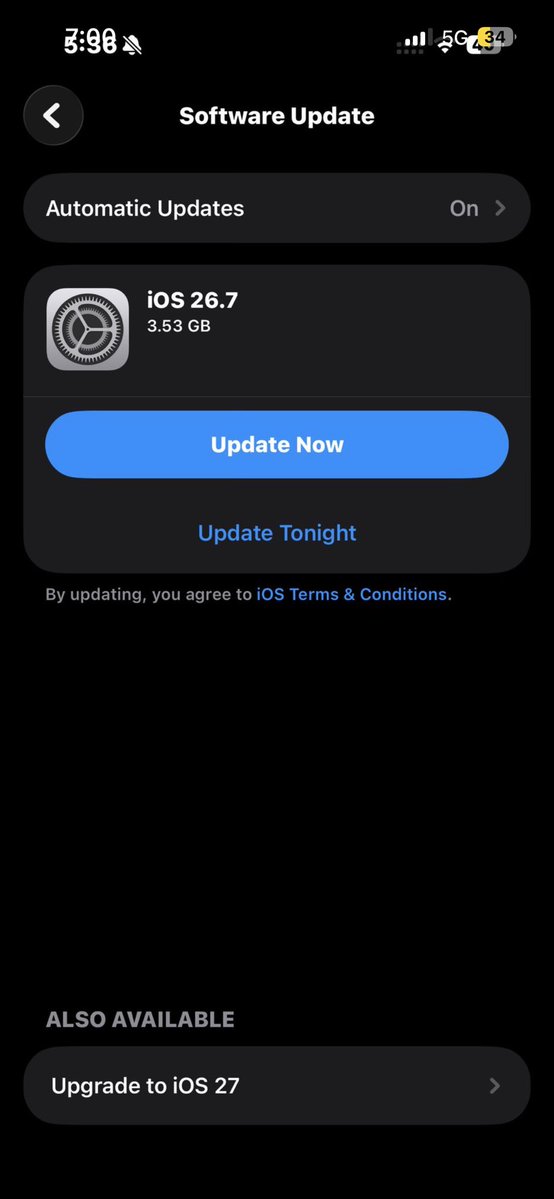Uncle__U's tweet photo. Who has updated his software to iOS 27, any disadvantages?🤔 https://t.co/sDiriX2YmG