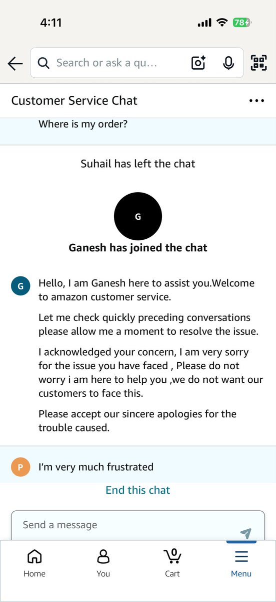 palchheda's tweet photo. @AmazonIN @amazonindia Unacceptable! Order #404-2272956-0784304 was cancelled after 1 week. Reordered 5 pcs under #407-8499622-8785159—only 1 delivered, 4 missing. 15+ agents contacted, still no help. Tracking says “Out for Delivery” daily. 11 days, no resolution. Escalate NOW! https://t.co/a20Tv0fvuI