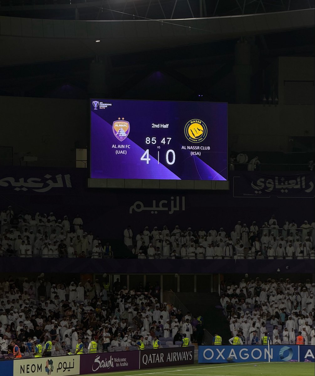 Sharjawy_66's tweet photo. كبير هذا الزعيم
شخصية عظيمه 

العين يسر الناظرين .. 

الزعيم يتسلطن في القارة 
ويضرب بال4 

مبروك للأمة .. عوايد ماهي بجدايد 💜👏���

عين الامارات ثقيل جداً 🇦🇪 

ماهي الا بداية .. للنجمه الثالثه ⭐️⭐️⭐️ https://t.co/Kh7wxV5zDc