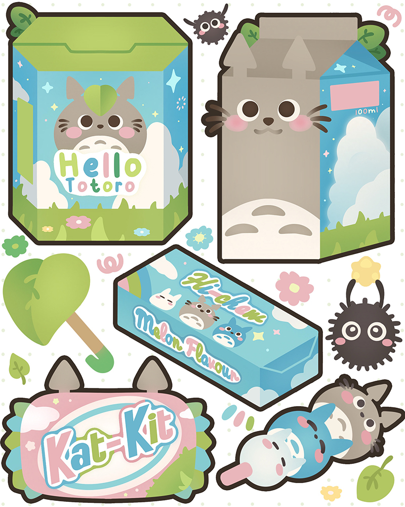 puffychii's tweet photo. studio ghibli snacks 🍃🧃 https://t.co/TJeP2GwFVq