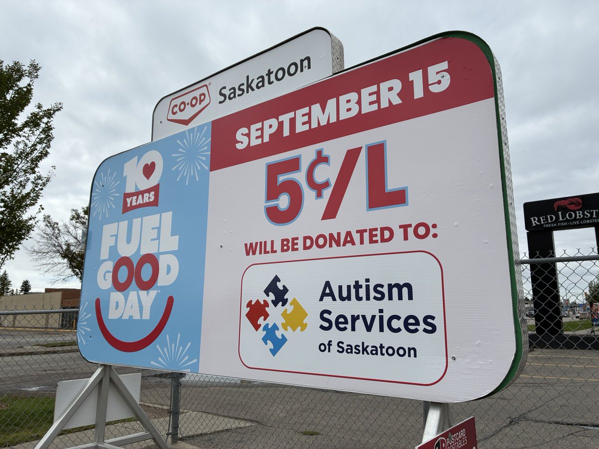 Coops_First's tweet photo. It's Fuel Good Day at Co-op! Get to a Co-op gas station to fuel up today — 5 cents per litre will be donated to a local charity in your area 🚗 https://t.co/ldzqI9FCuq
