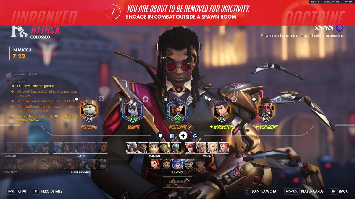 dr4culeo's tweet photo. THEY SNIPED HIM MID GAME AND WOULDN'T LET ME LOCK ANYONE ELSE, I GOT KICKED OUT 😭 https://t.co/G4hVz7rGps