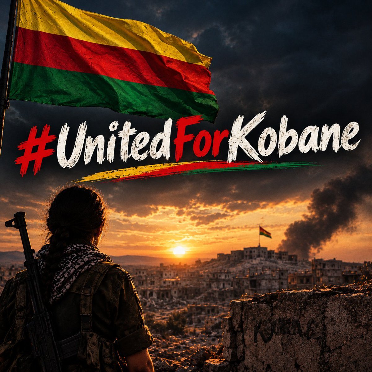 Hejirro's tweet photo. bijî berxwedana kobanê💛❤️💚 
#UnitedForKobane https://t.co/Li8c0veZki
