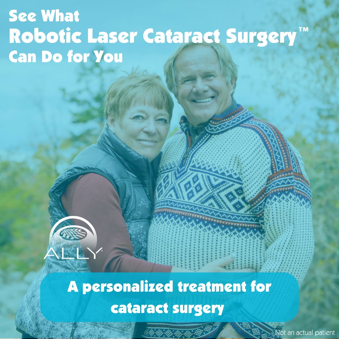 robotic_lcs's tweet photo. Robotic Laser Cataract Surgery™ uses advanced technology and precision to deliver a personalized approach to your unique vision needs. Find a doctor offering ALLY Robotic Laser Cataract Surgery® in your area today! https://t.co/tggajdQv1n

#RoboticLaserCataractSurgery #Vision https://t.co/tQ6jh5e3Ee
