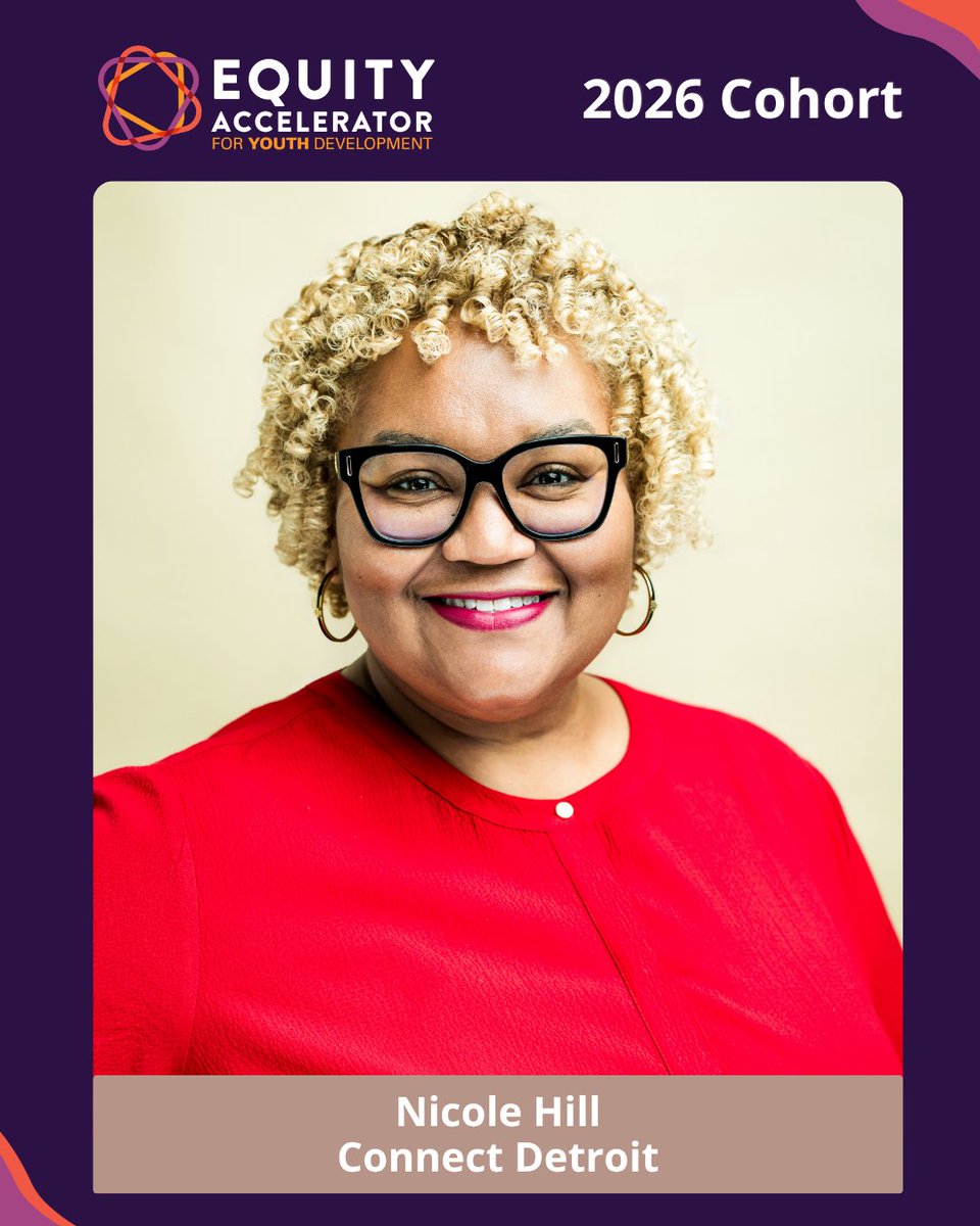 ConnectDet's tweet photo. Please join us in congratulating Nicole Hill, senior program director at @ConnectDet,  on her acceptance into the Youth Development Resource Center’s 2026-27 Equity Accelerator for Youth Development cohort!

#YouthDevelopment #Detroit #Leadership #ConnectDetroit https://t.co/n4Lu0spxLA