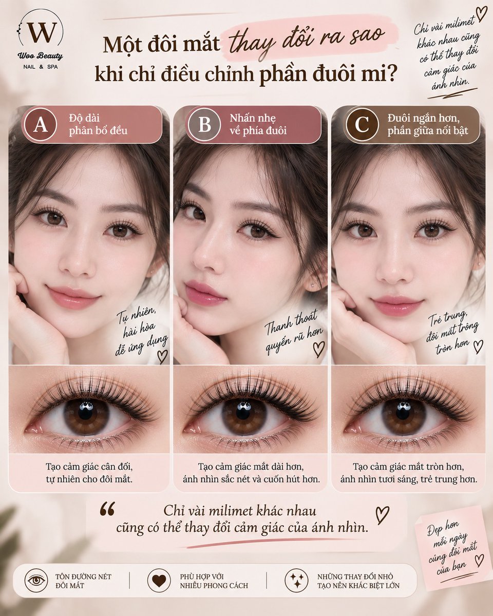 ArnoldImhoff's tweet photo. How can a few millimeters at the lash tips transform your eyes? Lash extensions don’t have to be extremely long or curled. Adjusting the length distribution can create a completely different look
A. Even length: balanced and natural 
B. Slightly https://t.co/8ZBSbmTd2m