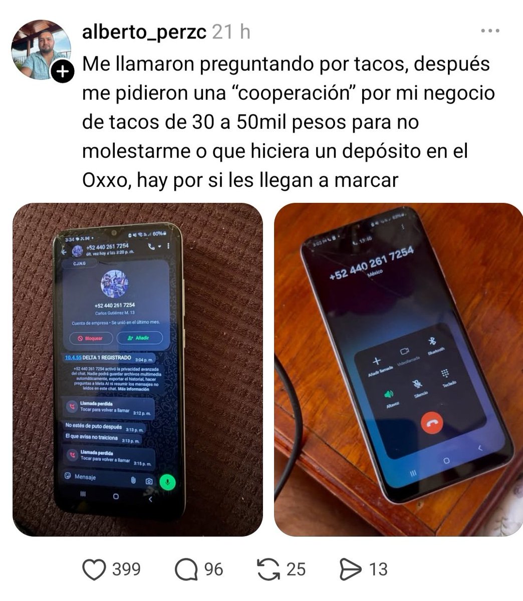 cuartodemillamx's tweet photo. Brutal lo que se vive con la extorsion a nivel nacional.

Hoy nada que celebrar. https://t.co/nhiyuMlY64