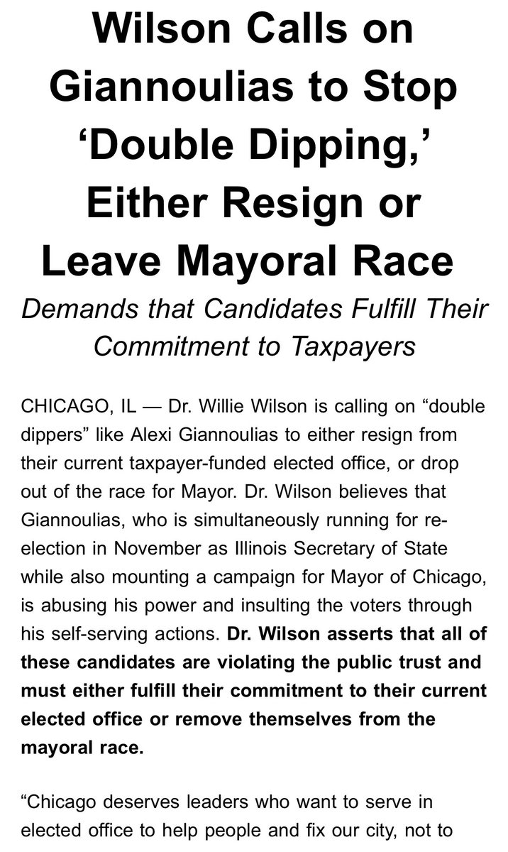 DrWillieWilson's tweet photo. I sent this letter to Alexi Giannoulias demanding he either resign as Secretary of State or drop out of the Mayor race.  The clear truth is that his actions undermine the sacred principles of democracy that our great nation was founded upon. https://t.co/bdkTknbt30