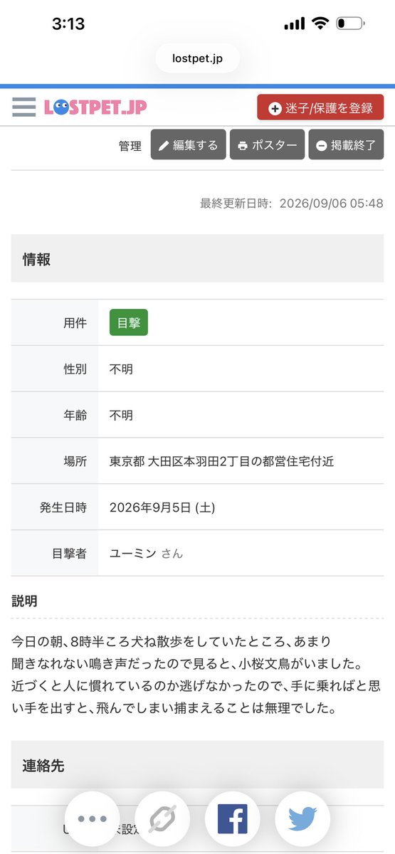 ReillyRayly's tweet photo. もう1匹はこの子な気がするな。。
大和で見つかった子もきいてるけど
手を出すと逃げるのがうちのな気がする https://t.co/8Fvhey2u7c