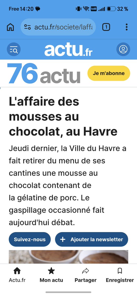ReaActuelle's tweet photo. @EPhilippe_LH Vu cet élan d'autorité et de fermeté, on peut donc remettre les mousses au chocolat dans les cantines ? https://t.co/LAJJLlTLVO