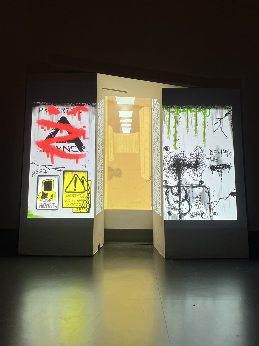 DrippyInk_'s tweet photo. Welcome urban explorers, to The Doorway; this is the first project of my last semester, based on The Backrooms

#backrooms #thebackrooms https://t.co/dHS0dUmaMD