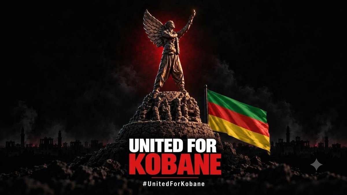 elihhbatman72_'s tweet photo. Kobane yalnız değildir. Yalnız kalmamalıdır. 80 milyon Kürt halkı Kobane ile beraberdir. #UnitedForKobane https://t.co/snd8vyxSxZ