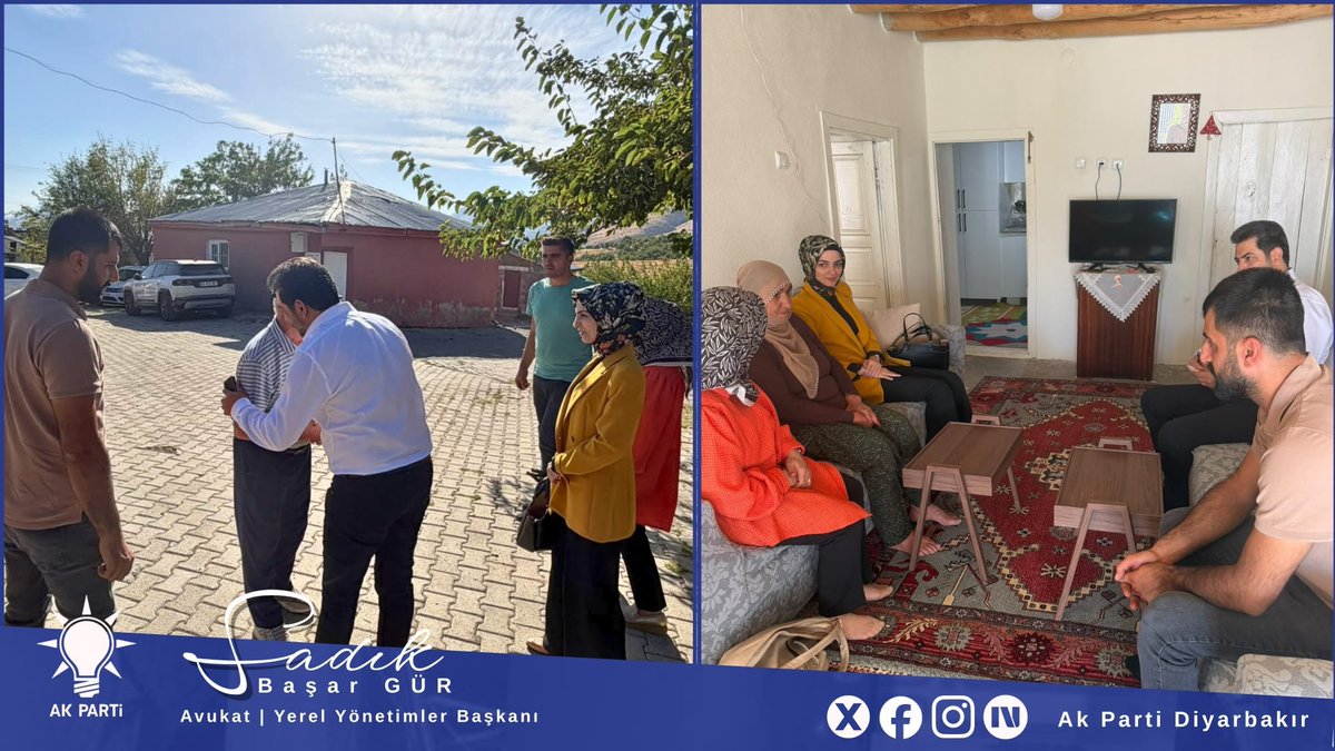 SadikBasarGur's tweet photo. 🇹🇷 Türkiye Yüzyılı Buluşmaları kapsamında Çermik’te gönül gönüle buluşmalarımızı sürdürüyoruz.

Bu kapsamda Artuğ Mahallesi ve Karamusa Mahallesi’nde hemşehrilerimizle bir araya gelerek vatandaşlarımızın talep, öneri ve beklentilerini dinledik.

İl Başkan Yardımcımız Sadık Başar GÜR, İl Yönetim Kurulu Üyemiz Merve AKSOY UYAR, İl Kadın Kolları Yönetim Kurulu Üyemiz İffet KIZILKAYA, İlçe Yönetim Kurulu Üyemiz Alaaddin DURAN, İlçe Gençlik Kolları Yönetim Kurulu Üyemiz Turhan BAYKARA ve İlçe Kadın Kolları Yönetim Kurulu Üyemiz Ayşe ÜÇKARDEŞ ile birlikte gerçekleştirdiğimiz ziyaretlerde vatandaşlarımızla istişarelerde bulunduk.

Cumhurbaşkanımız Sayın Recep Tayyip Erdoğan’ın ve İl Başkanımız Sayın Hamit Sümer’in selamlarını hemşehrilerimize ilettik.

Mahallelerimizin ihtiyaçlarını yerinde dinleyerek vatandaşlarımızın bizlere aktardığı talep ve beklentileri not aldık. İletilen konuların ilgili kurumlara ulaştırılması ve takip edilmesi noktasında gerekli çalışmaları sürdüreceğiz.

Milletimizin sesini sahada dinlemeye, gönül bağımızı güçlendirmeye ve Türkiye Yüzyılı hedeflerimiz doğrultusunda çalışmalarımıza kararlılıkla devam edeceğiz. 🇹🇷

#TürkiyeYüzyılı #TürkiyeYüzyılıBuluşmaları #Çermik #ArtuğMahallesi #KaramusaMahallesi #AKPartiDiyarbakır #GönülBelediyeciliği #MilletleBirlikte #RecepTayyipErdoğan #Diyarbakır