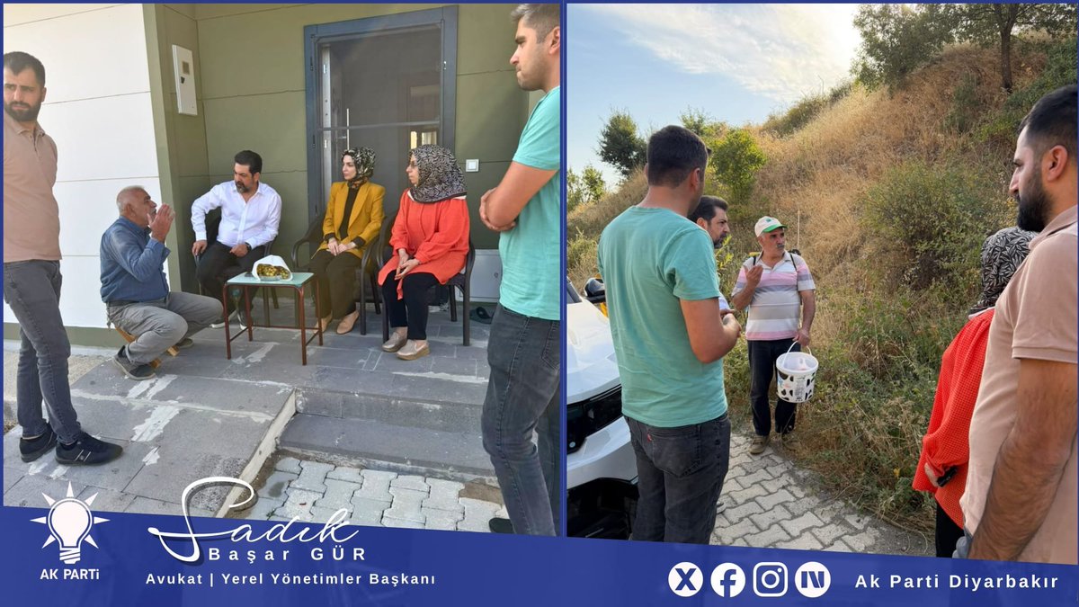 SadikBasarGur's tweet photo. 🇹🇷 Türkiye Yüzyılı Buluşmaları kapsamında Çermik’te gönül gönüle buluşmalarımızı sürdürüyoruz.

Bu kapsamda Artuğ Mahallesi ve Karamusa Mahallesi’nde hemşehrilerimizle bir araya gelerek vatandaşlarımızın talep, öneri ve beklentilerini dinledik.

İl Başkan Yardımcımız Sadık Başar GÜR, İl Yönetim Kurulu Üyemiz Merve AKSOY UYAR, İl Kadın Kolları Yönetim Kurulu Üyemiz İffet KIZILKAYA, İlçe Yönetim Kurulu Üyemiz Alaaddin DURAN, İlçe Gençlik Kolları Yönetim Kurulu Üyemiz Turhan BAYKARA ve İlçe Kadın Kolları Yönetim Kurulu Üyemiz Ayşe ÜÇKARDEŞ ile birlikte gerçekleştirdiğimiz ziyaretlerde vatandaşlarımızla istişarelerde bulunduk.

Cumhurbaşkanımız Sayın Recep Tayyip Erdoğan’ın ve İl Başkanımız Sayın Hamit Sümer’in selamlarını hemşehrilerimize ilettik.

Mahallelerimizin ihtiyaçlarını yerinde dinleyerek vatandaşlarımızın bizlere aktardığı talep ve beklentileri not aldık. İletilen konuların ilgili kurumlara ulaştırılması ve takip edilmesi noktasında gerekli çalışmaları sürdüreceğiz.

Milletimizin sesini sahada dinlemeye, gönül bağımızı güçlendirmeye ve Türkiye Yüzyılı hedeflerimiz doğrultusunda çalışmalarımıza kararlılıkla devam edeceğiz. 🇹🇷

#TürkiyeYüzyılı #TürkiyeYüzyılıBuluşmaları #Çermik #ArtuğMahallesi #KaramusaMahallesi #AKPartiDiyarbakır #GönülBelediyeciliği #MilletleBirlikte #RecepTayyipErdoğan #Diyarbakır