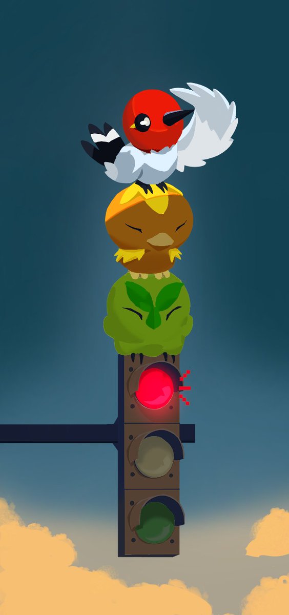 kovalski05's tweet photo. What if Pokémon were in charge of traffic lights? 🚦

#Pokemon #PokemonArt https://t.co/uWU06PezF8