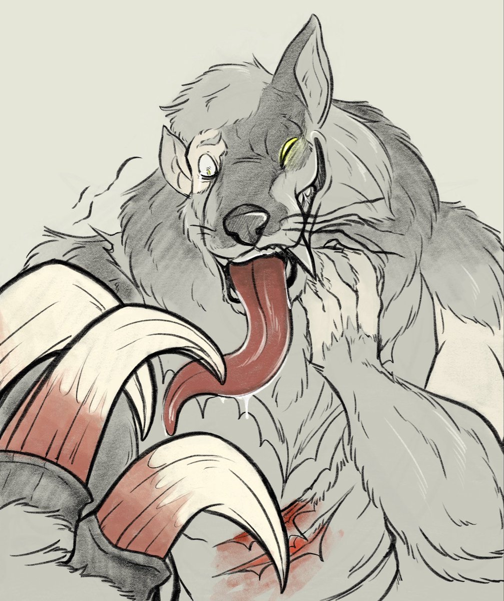 paraneura's tweet photo. Quick sketch for TF Tuesday.

Escaped a deadly encounter with a Wolfos but it seems he wasn’t unscathed.

It’s upsetting at first, but he’ll have a big, toothy grin soon enough. https://t.co/iWGl2t8BGj