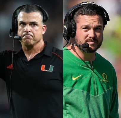 Canes_Chief's tweet photo. Two programs on different paths. 

❎ Oregon 🦆 (📉) 
- #117 ranked Defense 
- #80 ranked Offense
(strength of record: #43) 

✴️ Miami 🙌🏽 (📈) 
- #11 ranked Defense 
- #1  ranked Offense
(strength of record: #28) https://t.co/Kcn1yFuMZ4