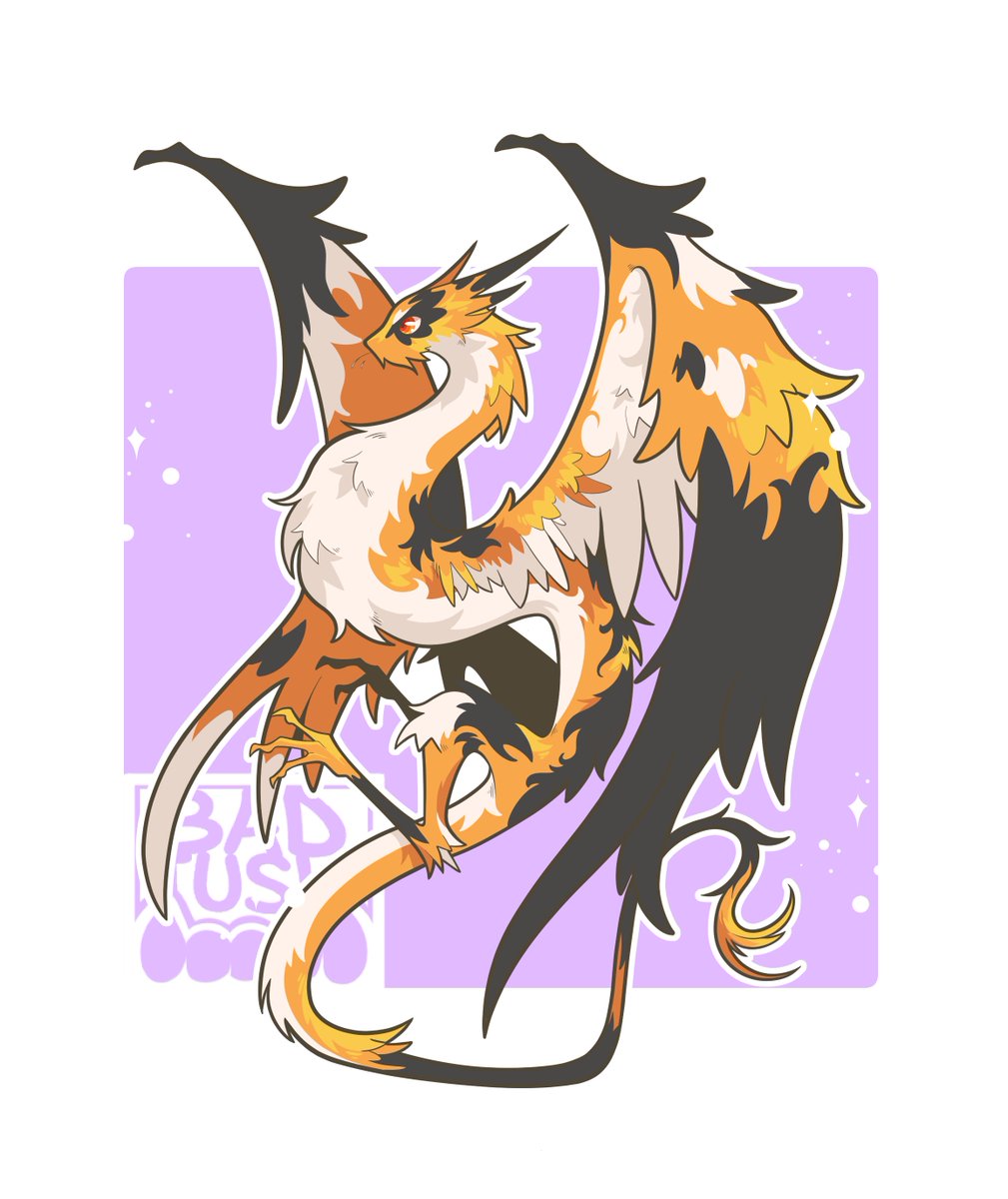 Badtusk's tweet photo. Calico Dragon🐉 https://t.co/TgAOsbVWfz