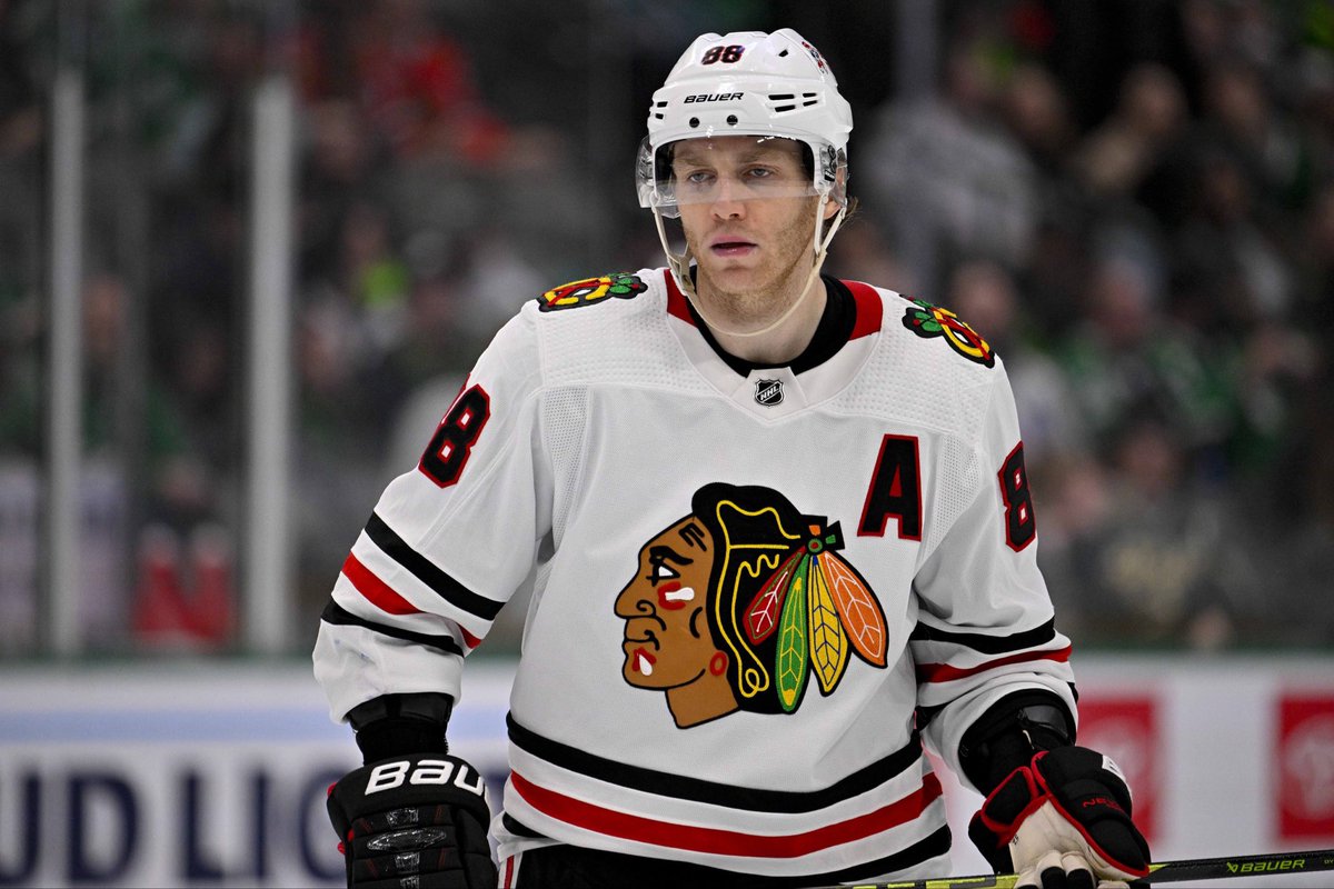 CHGO_Blackhawks's tweet photo. Jeff Blashill confirms Tyler Bertuzzi and Patrick Kane will be alternate captains alongside Connor Bedard as Captain https://t.co/hGEX3oAoC3
