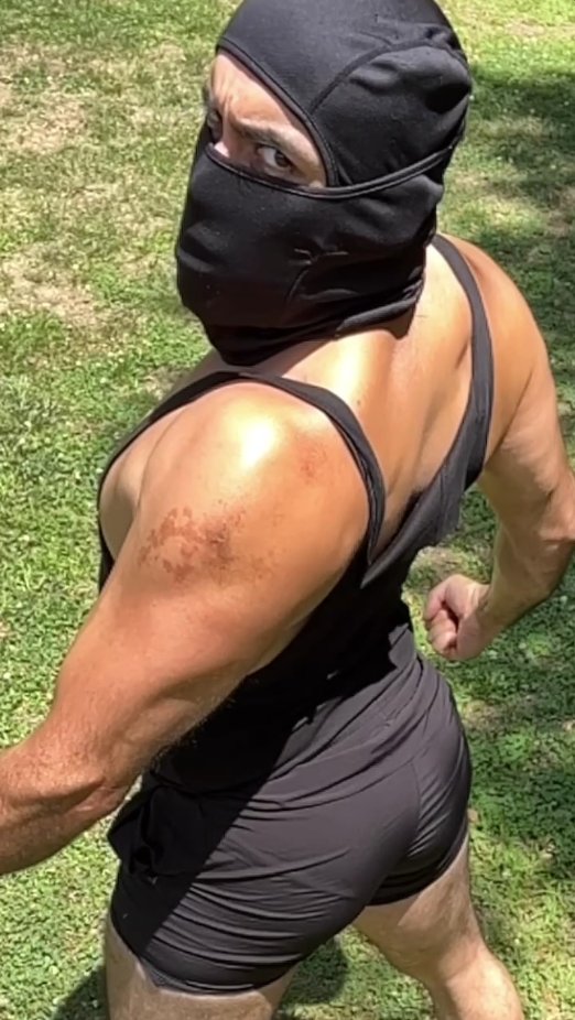 MexiNinjaBoi's tweet photo. "Kuro Ninja Kung Fu Kicking Montage 4 (3 speeds)"
-
(SET 1 of 2)
-
An Upcoming NEW video of:
An Urban Ninja in his gym booty shorts practicing his kicks in 3 different frame speeds to show the booty and his skill.๐๐ฅท๐ฝ๐ฆต๐ฝ๐
-
#ninja #blackninja #martialarts #martialartist #ninjaboots #kicks #bootyshorts #manbutt #practicing #black #gymmotivation