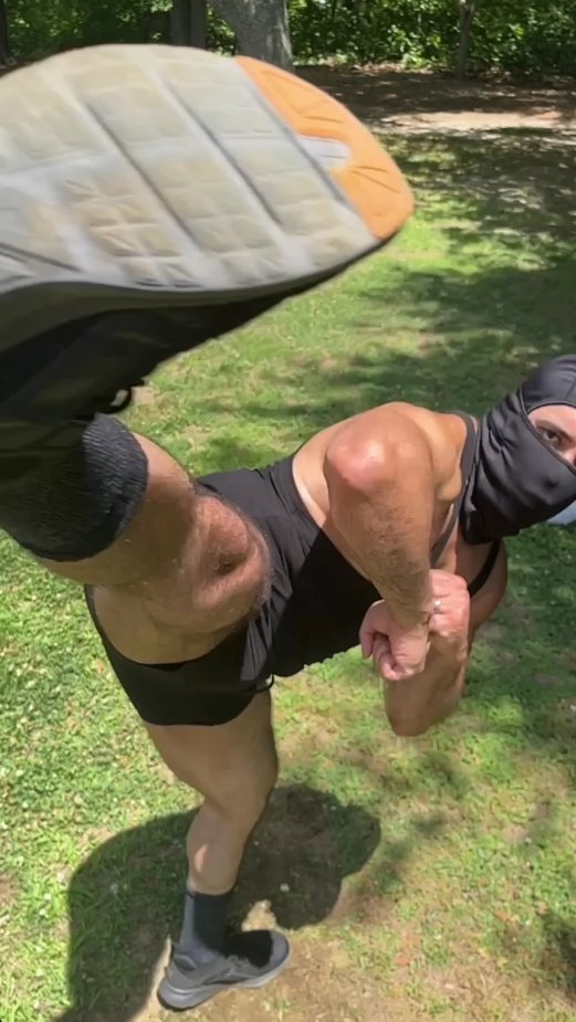 MexiNinjaBoi's tweet photo. "Kuro Ninja Kung Fu Kicking Montage 4 (3 speeds)"
-
(SET 2 of 2)
-
An Upcoming NEW video of:
-
An Urban Ninja in his gym booty shorts practicing his kicks in 3 different frame speeds to show the booty and his skill.๐๐ฅท๐ฝ๐ฆต๐ฝ๐
-
#ninja #blackninja #martialarts #martialartist #ninjaboots #kicks #bootyshorts #manbutt #practicing #black #gymmotivation