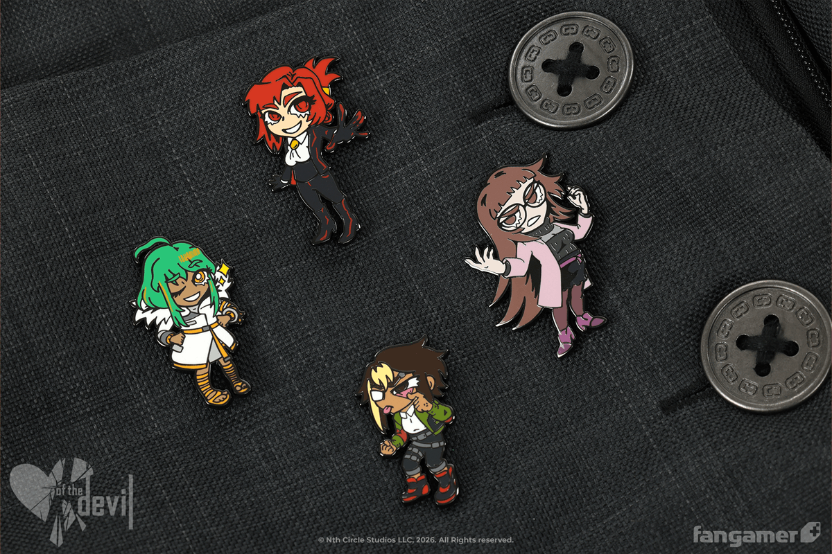 ofthedevilgame's tweet photo. Today's your Lucky Day~

of the Devil's first wave of Official Merch is Now Live! https://t.co/7MrbdWlJVD