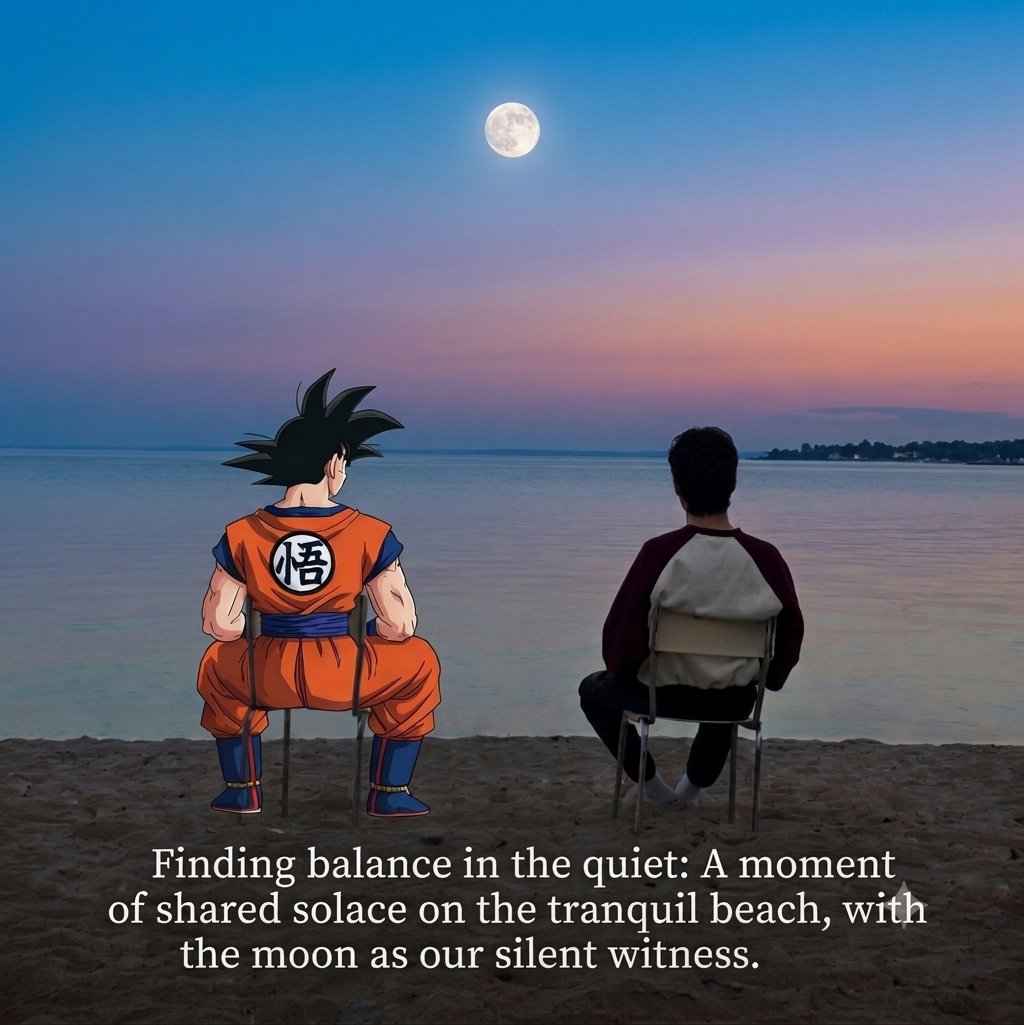 GokuSolCoin's tweet photo. Finding shared solace in unexpected company. https://t.co/wZd5J1RJUb