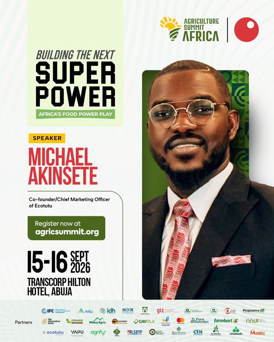 ecotutu's tweet photo. Our Co-Founder & CMO, Mr. Michael Akinsete, is speaking at ASA 2026! ππ±
Weβre also exhibiting in Abuja. Come shop our cooler bags & ice cells and learn more about our cold-chain solutions. βοΈπ
π ASA Exhibition Ground, Abuja
#Ecotutu #ASA2026 #ColdChain https://t.co/J9dlqv3jQp