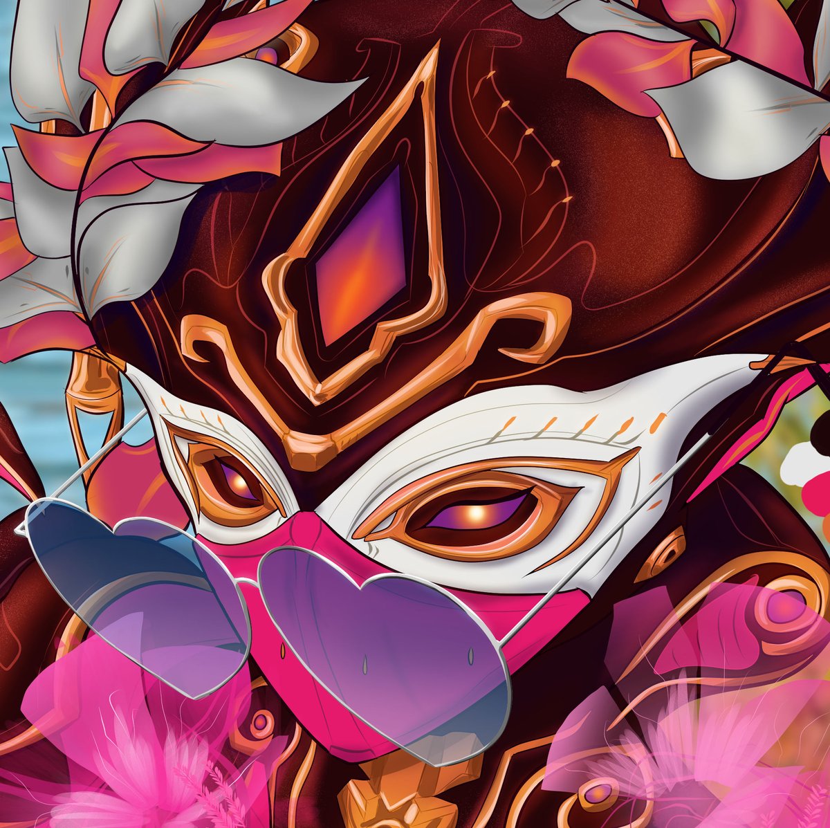 AlexeyShay's tweet photo. Few close-up to my Mirage at Dog Days
#warframe #warframefanart https://t.co/x6S9e2hYUb