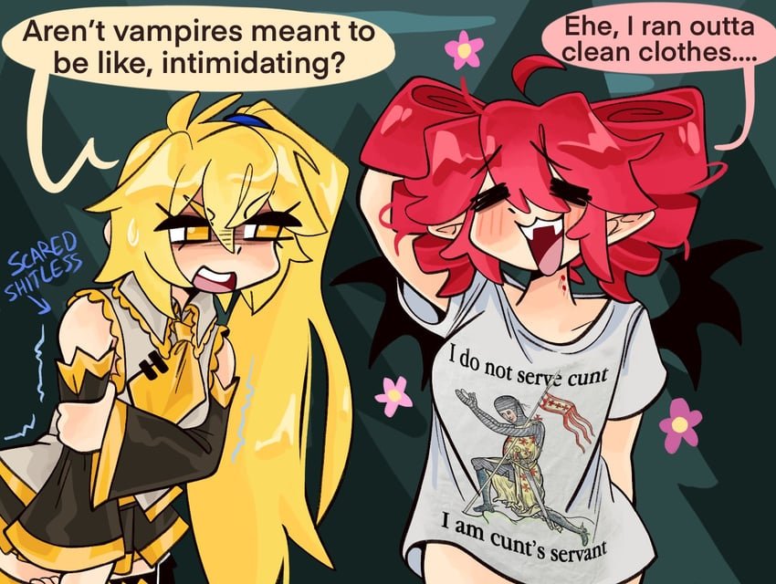 SlaveRikka's tweet photo. TETO WORD OF THE DAY!
Vampire https://t.co/s49DPhMz1T