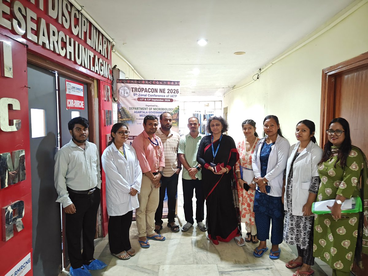 icmrnihrdib's tweet photo. Conducted pre-conference workshop for  TROPACON NE 2026, IATP from ICMR-NIHR Dibrugarh at Agartala Gov Med College | Theme: Morphology meets Molecular Evidence through Lecture &amp; Hands-on technique demonstration at DHR MRU-NIHR Lab on 12.9.26 #TROPACON2026 #Malaria #NIHRDibrugarh https://t.co/Ou1GxMTVwz
