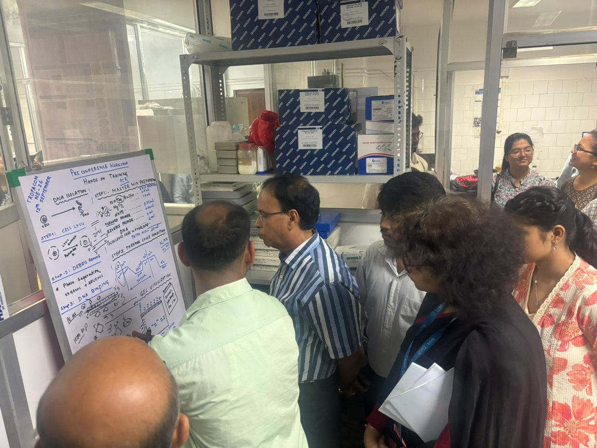icmrnihrdib's tweet photo. Conducted pre-conference workshop for  TROPACON NE 2026, IATP from ICMR-NIHR Dibrugarh at Agartala Gov Med College | Theme: Morphology meets Molecular Evidence through Lecture &amp; Hands-on technique demonstration at DHR MRU-NIHR Lab on 12.9.26 #TROPACON2026 #Malaria #NIHRDibrugarh https://t.co/Ou1GxMTVwz