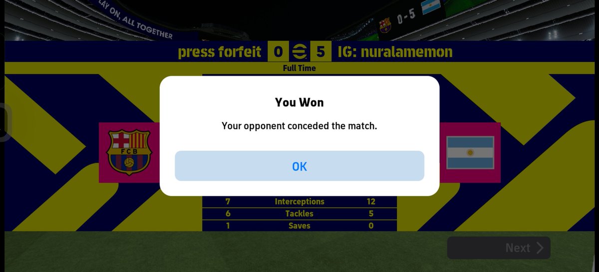 NurAlamEmon's tweet photo. Bro pressed forfeit himself 😭 https://t.co/6WkFXyhjdC